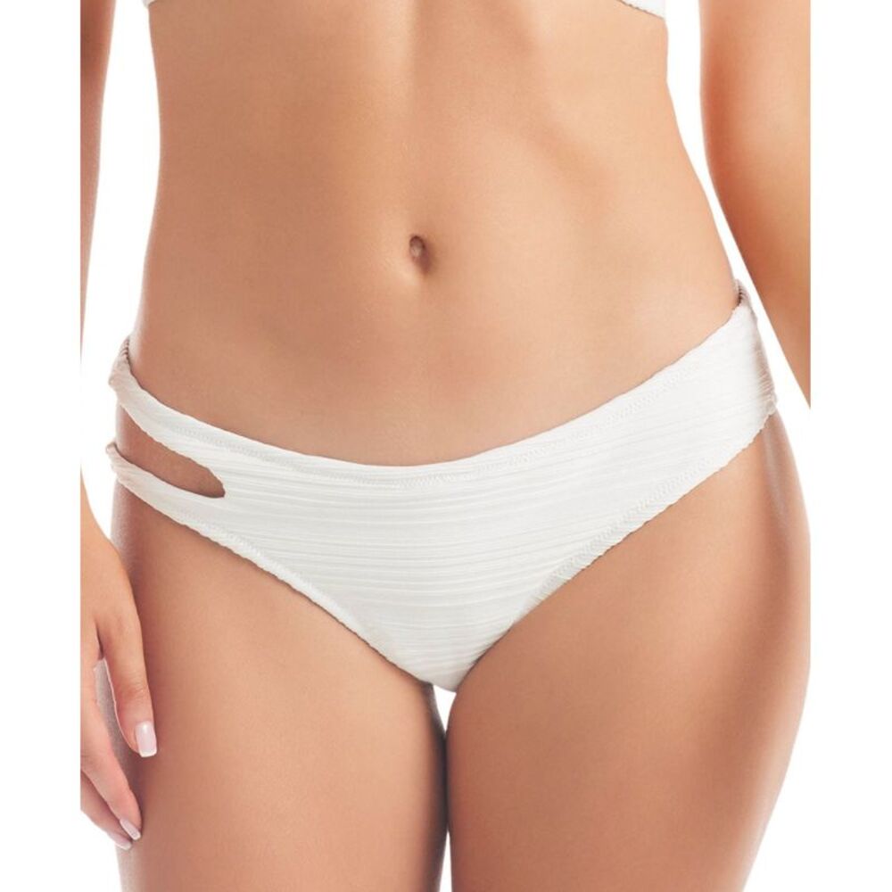 Jessica Simpson Women's Core Basic Cutout Hipster Bikini Bottoms